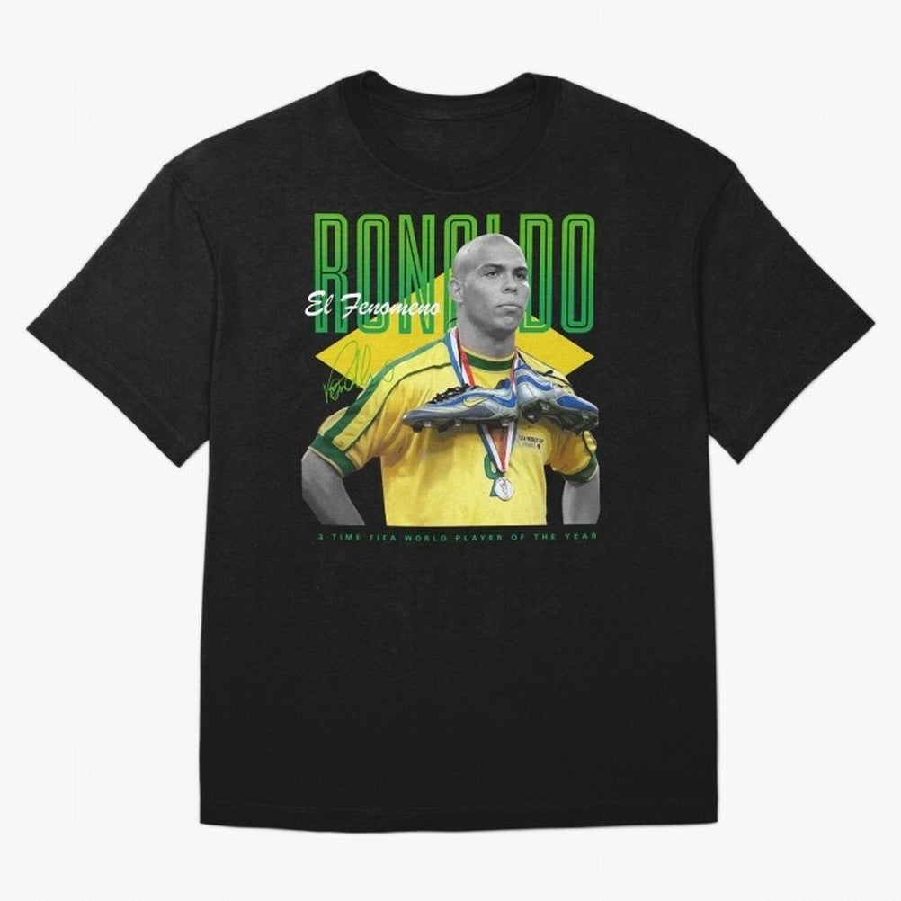 Ronaldo 3 Time Fifa World Player Of The Year Oversized T-Shirt Back Your Heroes with FIFA World Cup 2026 USA Canada Mexico for Fans of Neymar and France, Bringing Tournament Hype, Historic Matchups, Family Viewing Parties and Global Sports Pride;