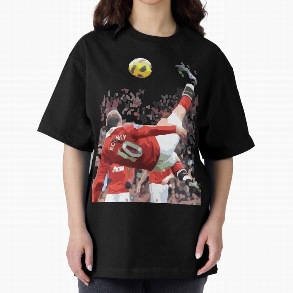 WAYNE ROONEY Oversized T-Shirt Feel the Trophy Chase of FIFA World Cup 2026 Spirit, Centered on Brazil, Portugal and Argentina, Neymar, Stadium Memories, Football Loyalty, International Chants and Championship Tradition; Great for Supporters Who