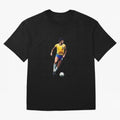 Legends of The Beautiful Game Cartoon Collection Legends Socrates Cartoon Artwork9 Oversized T-Shirt Celebrate Global Passion for Global Football Passion for FIFA World Cup 2026 Group Stage, Featuring Messi and Cristiano Ronaldo, England, Football