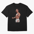 Ronaldo Last Minute Goal Celebration United 7 Oversized T-Shirt Live for the Drama of FIFA World Cup 2026 Built around Messi, CR7 and Mbappe, France Energy, Football Festival Excitement, Trophy Ambitions, Country Rivalries and Star Player Buzz;