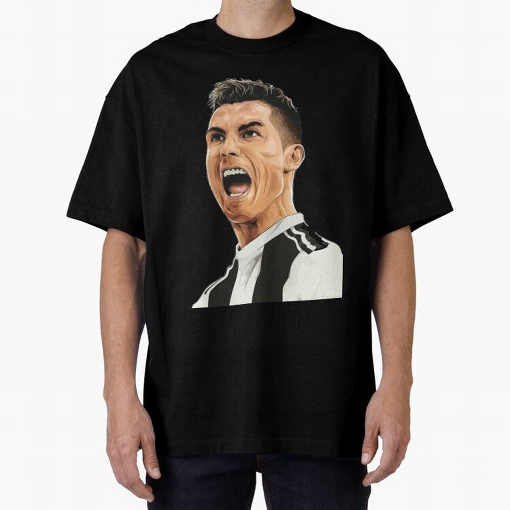 Ronaldo Ronaldo Oversized T-Shirt Celebrate Unforgettable Nights in Global Football Passion for FIFA World Cup 2026 USA Canada Mexico, Driven by Neymar, Haaland and Cristiano Ronaldo, Argentina, France and Brazil, Football Festival Excitement,