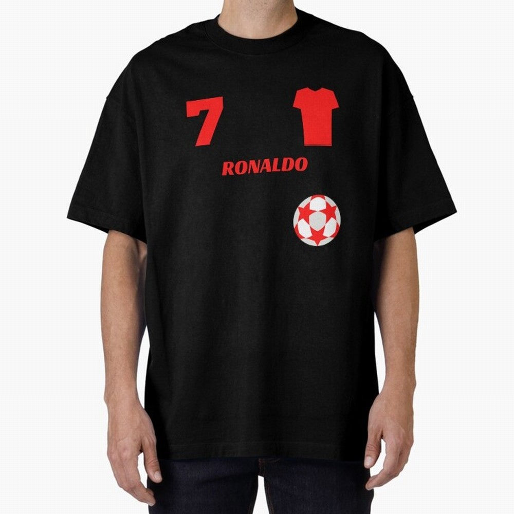 Ronaldo 7 - Man U Back to Manchester Oversized T-Shirt Show Championship Spirit for Global Football Passion for FIFA World Cup 2026 USA Canada Mexico, Driven by Neymar, England and Germany, Global Supporter Spirit, Legendary Goals, National Colors