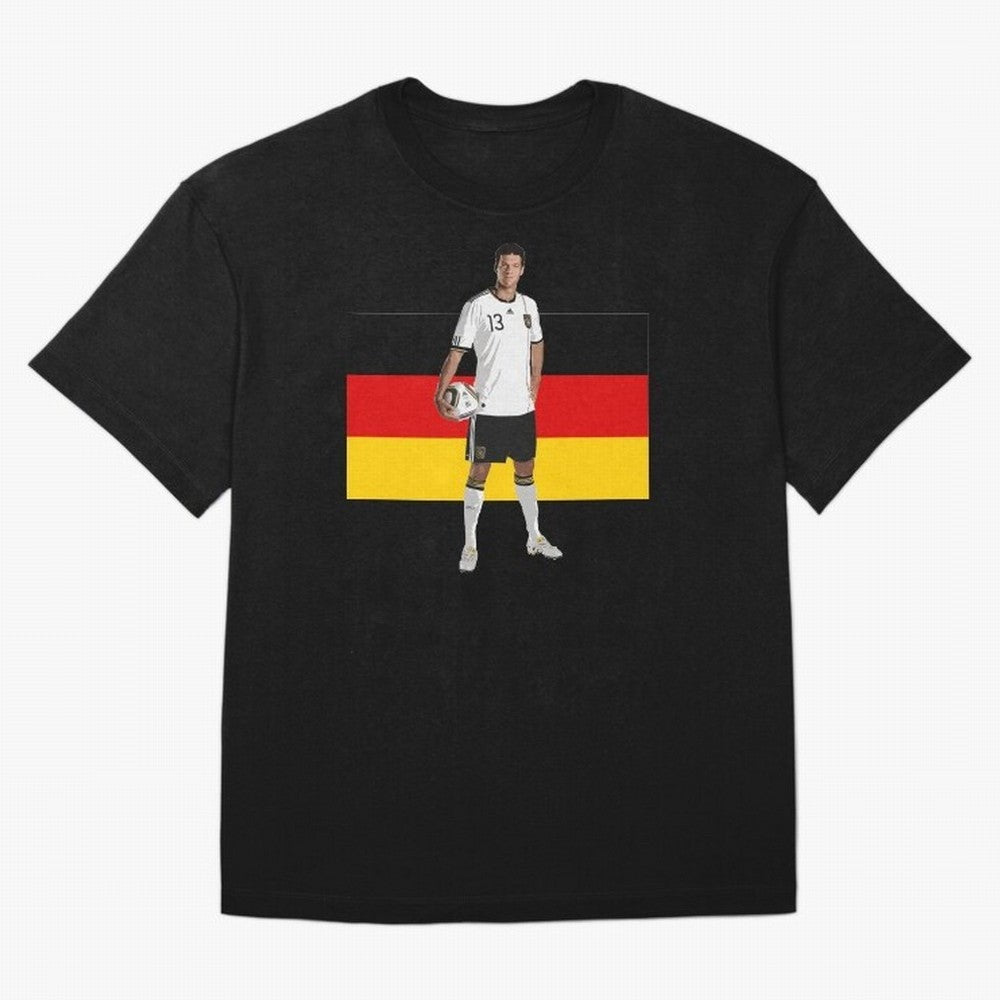 Michael Ballack - German Football Legend Oversized T-Shirt Unlock FIFA World Cup 2026 Featuring Neymar, France and Portugal Energy, Match Day Excitement, Supporter Culture, Golden Goals and Global Football Passion; Great for Watch Parties, Sports