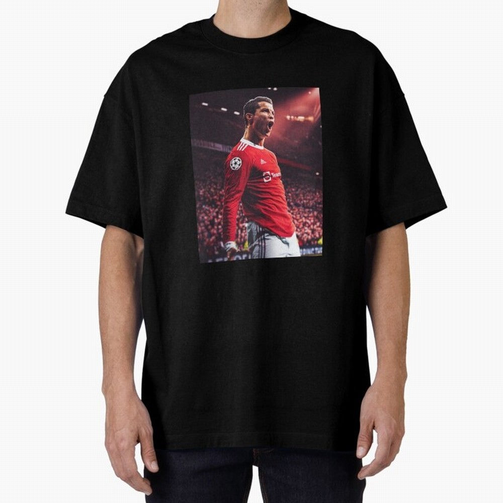 Cristiano Ronaldo CR7 Manchester Home 202122,Ronaldo Gifts, Ronaldo Best Selling , Ronaldo Top Item Oversized T-Shirt Celebrate the Stars of FIFA World Cup 2026 for Fans of Haaland and Spain, Bringing Match Day Excitement, Supporter Culture, Golden