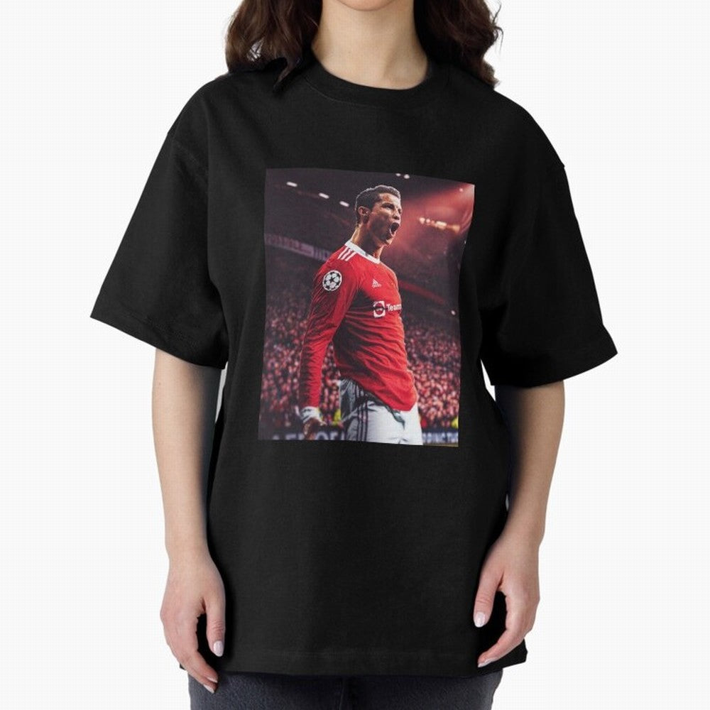 Cristiano Ronaldo CR7 Manchester Home 202122,Ronaldo Gifts, Ronaldo Best Selling , Ronaldo Top Item Oversized T-Shirt Celebrate the Stars of FIFA World Cup 2026 for Fans of Haaland and Spain, Bringing Match Day Excitement, Supporter Culture, Golden