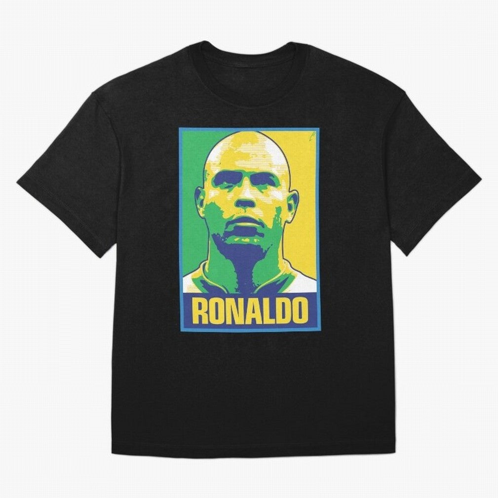 Ronaldo - BRAZIL Oversized T-Shirt Create FIFA World Cup 2026 Group Stage for Fans of Haaland and Portugal, Spain and Germany, Bringing Championship Spirit, Famous Goals, Roaring Crowds and International Football Unity; Perfect for People Who Love