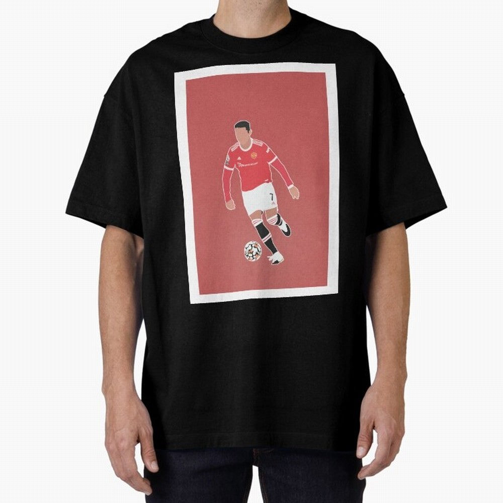 Cristiano Ronaldo 2 Oversized T-Shirt Celebrate Fan Favorites in Match Day Hype around FIFA World Cup 2026, Haaland and Mbappe, Germany, Soccer Culture, Superstar Moments, National Team Dreams and Competitive Fire; Perfect for Fans, Collectors,
