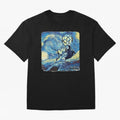 Ronaldo Ronaldo Van Gogh Style Oversized T-Shirt Enjoy FIFA World Cup 2026 Group Stage Spirit, Highlighting England, France and Netherlands, Neymar, Haaland and Cristiano Ronaldo, Football History, Final Match Energy, Crowd Noise and Once in a