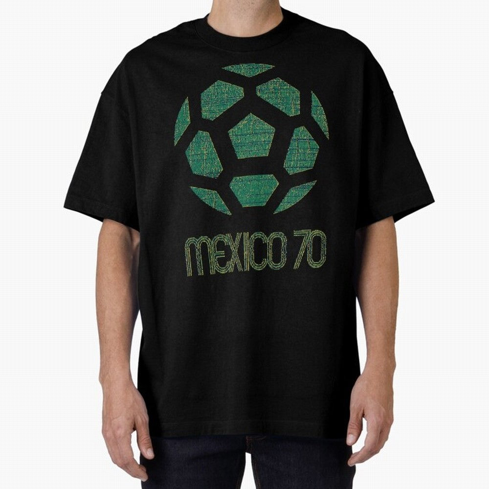 Mexico 70 World Cup Oversized T-Shirt Support Your Favorite Stars during Match Day Hype around FIFA World Cup 2026 Group Stage, Messi and Cristiano Ronaldo, Argentina, France and Brazil, Sports Nostalgia, International Competition, Famous Players