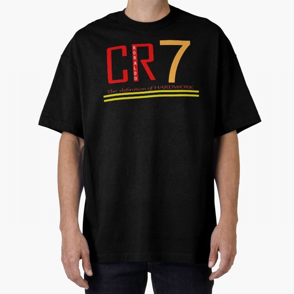 Christiano Ronaldo T-shirts Oversized T-Shirt Show Your Tournament Heart for FIFA World Cup 2026 Group Stage with CR7 and Messi, Argentina, France and Brazil Energy, Championship Spirit, Famous Goals, Roaring Crowds and International Football