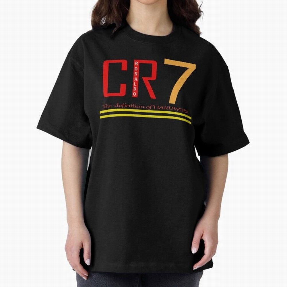 Christiano Ronaldo T-shirts Oversized T-Shirt Show Your Tournament Heart for FIFA World Cup 2026 Group Stage with CR7 and Messi, Argentina, France and Brazil Energy, Championship Spirit, Famous Goals, Roaring Crowds and International Football