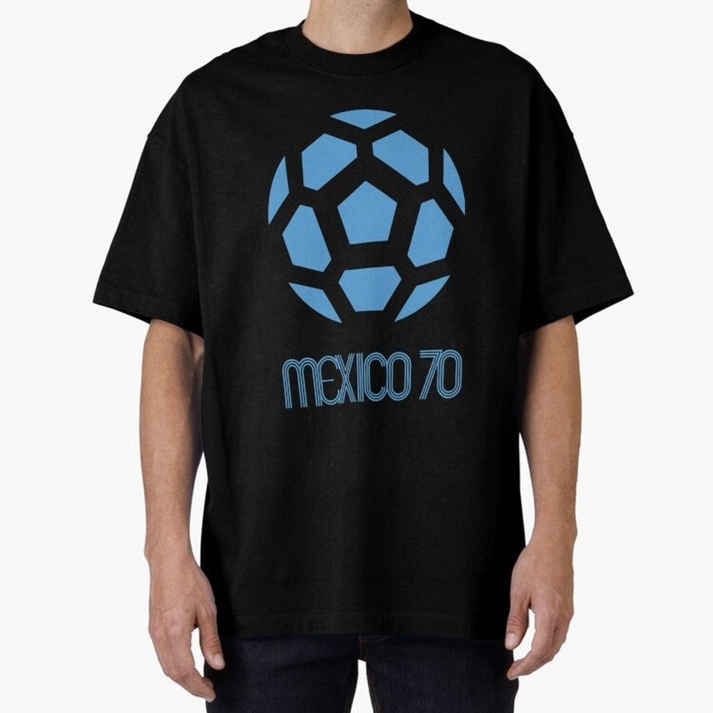 Retro World Cup 70 Logo Oversized T-Shirt Treasure the FIFA World Cup 2026 Group Stage Journey through Messi, CR7 and Mbappe Highlights, Argentina Pride, Football History, Final Match Energy, Crowd Noise and Once in a Lifetime Moments; Perfect for