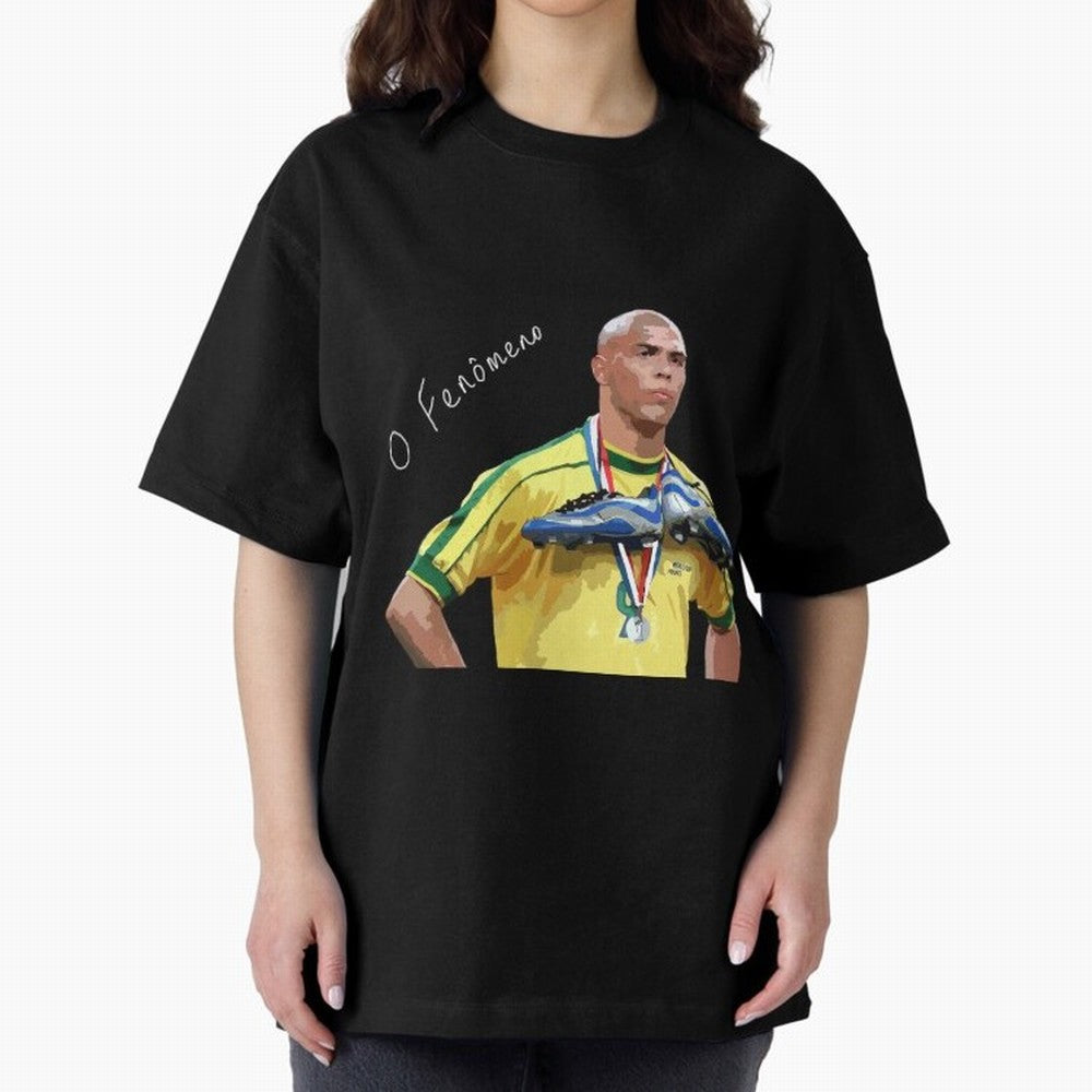 Ronaldo Il Fenomeno Oversized T-Shirt Honor Champions and Dreams in Match Day Hype around FIFA World Cup 2026 USA Canada Mexico, Messi, CR7 and Mbappe, England, France and Netherlands, Global Supporter Spirit, Legendary Goals, National Colors and