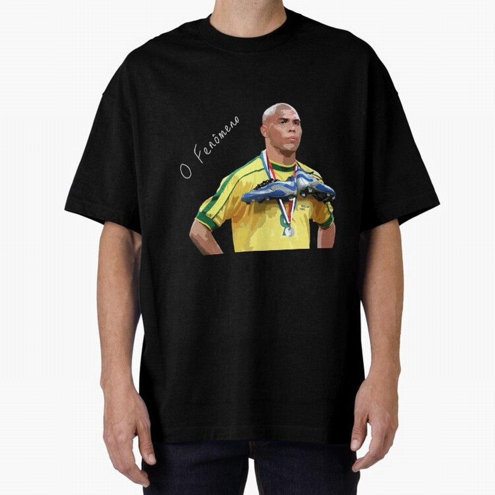 Ronaldo Il Fenomeno Oversized T-Shirt Honor Champions and Dreams in Match Day Hype around FIFA World Cup 2026 USA Canada Mexico, Messi, CR7 and Mbappe, England, France and Netherlands, Global Supporter Spirit, Legendary Goals, National Colors and