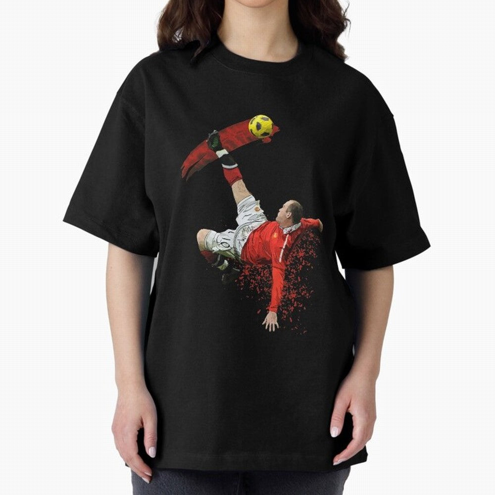 Wayne Rooney Oversized T-Shirt Bring a Champion Mindset to FIFA World Cup 2026 Group Stage for Fans of Haaland and Mbappe and Portugal, Bringing Game Day Rituals, Football Legends, Country Pride and the Road to the Final; Made for Die Hard