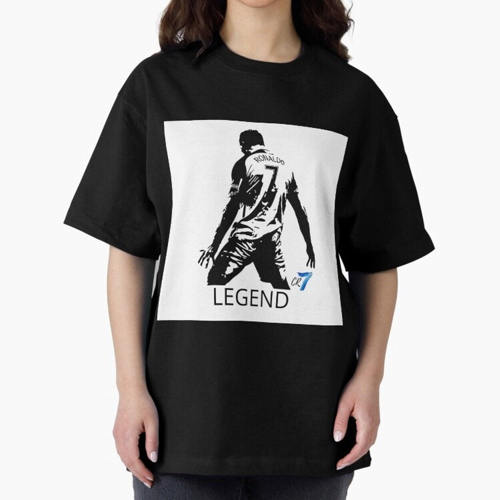 RONALDO legend CR7 Oversized T-Shirt Remember Iconic Moments from Match Day Hype around FIFA World Cup 2026 Group Stage, Cristiano Ronaldo, Argentina and Brazil, Football Festival Excitement, Trophy Ambitions, Country Rivalries and Star Player