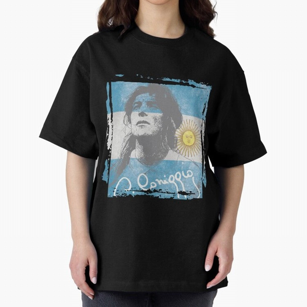 Claudio Caniggia Oversized T-Shirt Bring Bold Fan Energy to Global Football Passion for FIFA World Cup 2026, Highlighting CR7 and Messi, France and Portugal, Supporter Pride, Iconic Celebrations, Legendary Names and Global Match Day Energy; Perfect