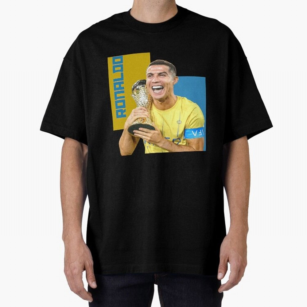 Ronaldo Oversized T-Shirt Celebrate the Biggest Stage of Match Day Hype around FIFA World Cup 2026 USA Canada Mexico, CR7 and Messi, Argentina, France and Brazil, Worldwide Fan Energy, Dramatic Goals, Stadium Lights and Championship Celebrations;