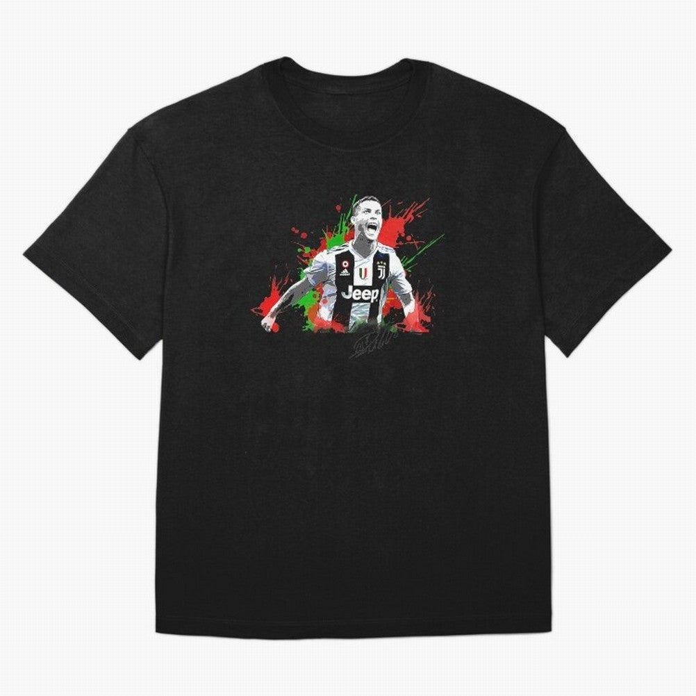 Cristiano Ronaldo Fan Oversized T-Shirt Honor the Football Icons of Global Football Passion for FIFA World Cup 2026 Group Stage, with Messi, Brazil, Portugal and Argentina, Vintage Soccer Flavor, Modern Football Stars, National Flags and Final