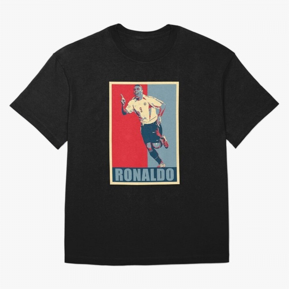 Ronaldo De Lima Celebration Oversized T-Shirt Bring Supporter Culture to FIFA World Cup 2026 USA Canada Mexico for Fans of Messi, Neymar and Mbappe and England, France and Netherlands, Bringing Football History, Final Match Energy, Crowd Noise and