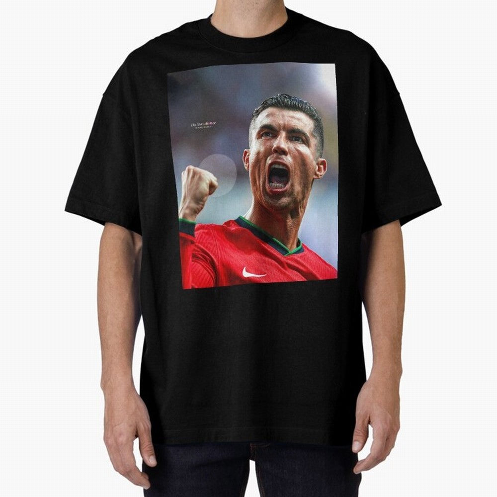 CR7: The Eternal GOAT Oversized T-Shirt Celebrate Rivalries and Pride in FIFA World Cup 2026 Group Stage for Fans of CR7 and Messi and Portugal, Spain and Germany, Bringing Football History, Final Match Energy, Crowd Noise and Once in a Lifetime
