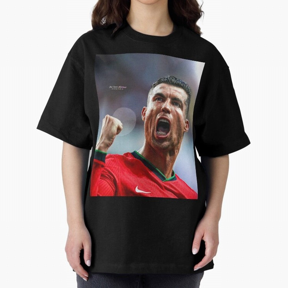 CR7: The Eternal GOAT Oversized T-Shirt Celebrate Rivalries and Pride in FIFA World Cup 2026 Group Stage for Fans of CR7 and Messi and Portugal, Spain and Germany, Bringing Football History, Final Match Energy, Crowd Noise and Once in a Lifetime