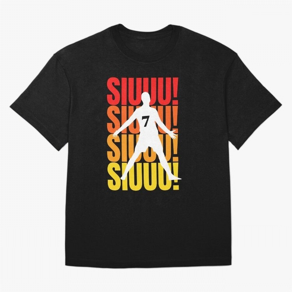 Christiano Ronaldo Siuuu Oversized T-Shirt Celebrate the Magic of Match Day Hype around FIFA World Cup 2026, Messi, France, Worldwide Fan Energy, Dramatic Goals, Stadium Lights and Championship Celebrations; Great for Supporters Who Love Legendary
