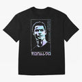 Ronaldo holographic Style Portrait art illustration Oversized T-Shirt Remember Iconic Moments from Global Football Passion for FIFA World Cup 2026, Filled with Messi, Neymar and Mbappe, Germany, Global Supporter Spirit, Legendary Goals, National