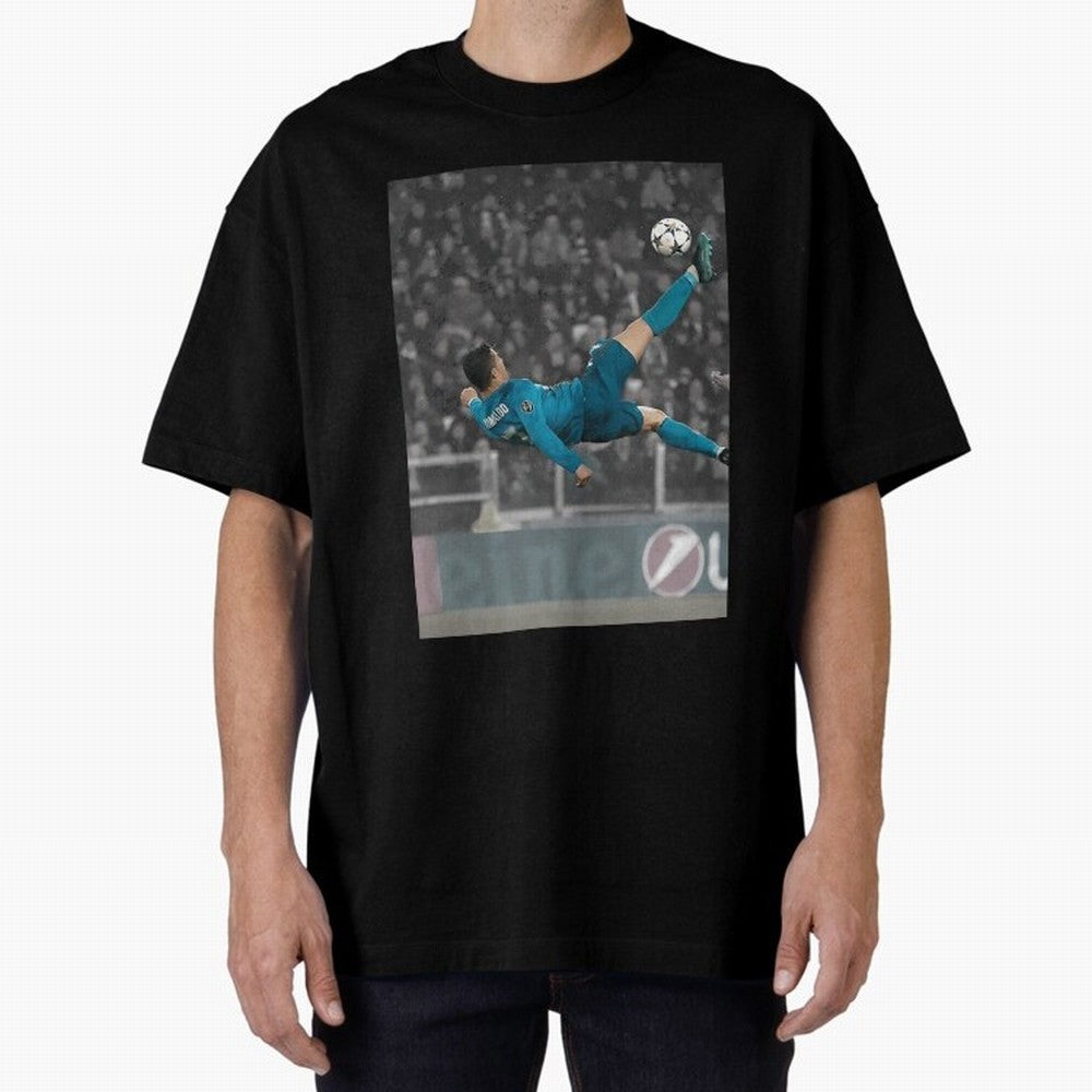 C Ronaldo Poster	 Oversized T-Shirt Feel the Roar of the FIFA World Cup 2026 Group Stage Journey through CR7 Highlights, Brazil, Portugal and Argentina Pride, Match Day Excitement, Supporter Culture, Golden Goals and Global Football Passion; Ideal