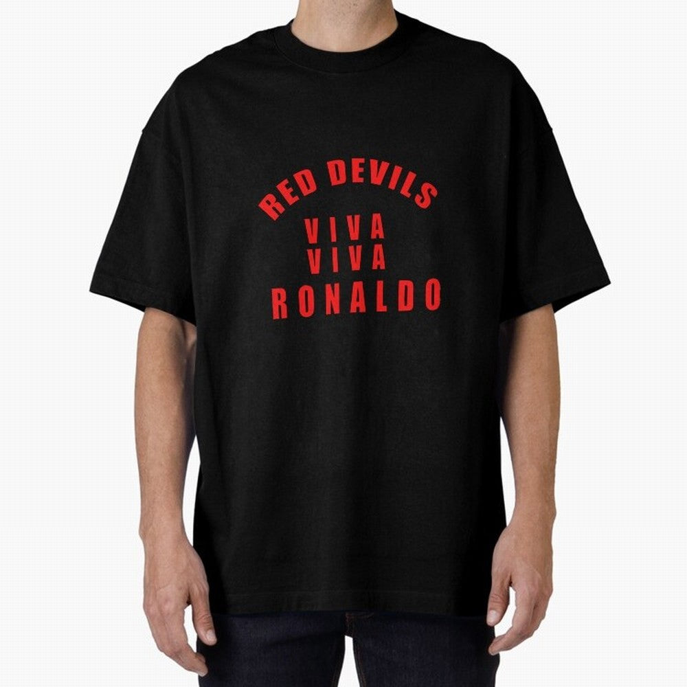 Viva Viva Ronaldo Oversized T-Shirt Celebrate the Stars of FIFA World Cup 2026 for Fans of Haaland and Spain, Bringing Match Day Excitement, Supporter Culture, Golden Goals and Global Football Passion; Ideal for Fans Who Follow Messi, Cristiano