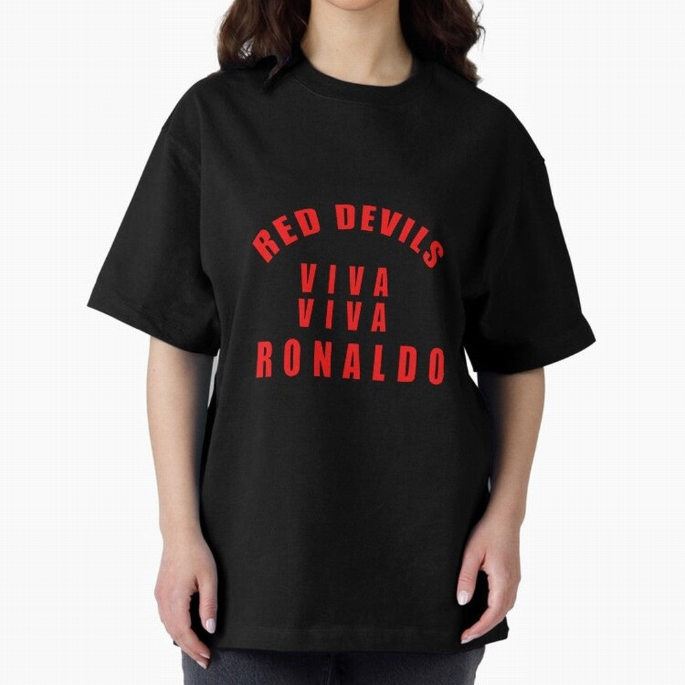 Viva Viva Ronaldo Oversized T-Shirt Celebrate the Stars of FIFA World Cup 2026 for Fans of Haaland and Spain, Bringing Match Day Excitement, Supporter Culture, Golden Goals and Global Football Passion; Ideal for Fans Who Follow Messi, Cristiano