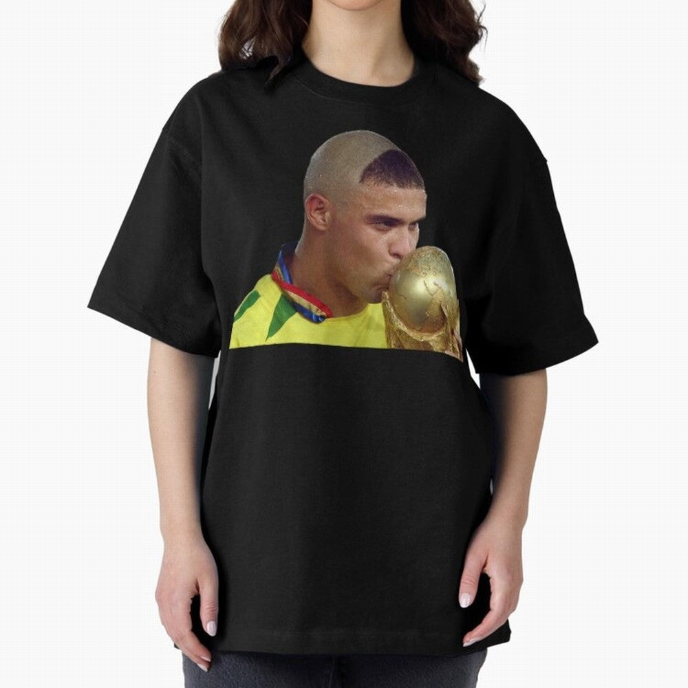 El Fenomeno Oversized T-Shirt Carry the Colors and Pride of FIFA World Cup 2026 Group Stage Featuring Neymar, Argentina, France and Brazil Energy, Football Passion, Legendary Performances, Festival Vibes and Supporter Community; Ideal for Fans Who