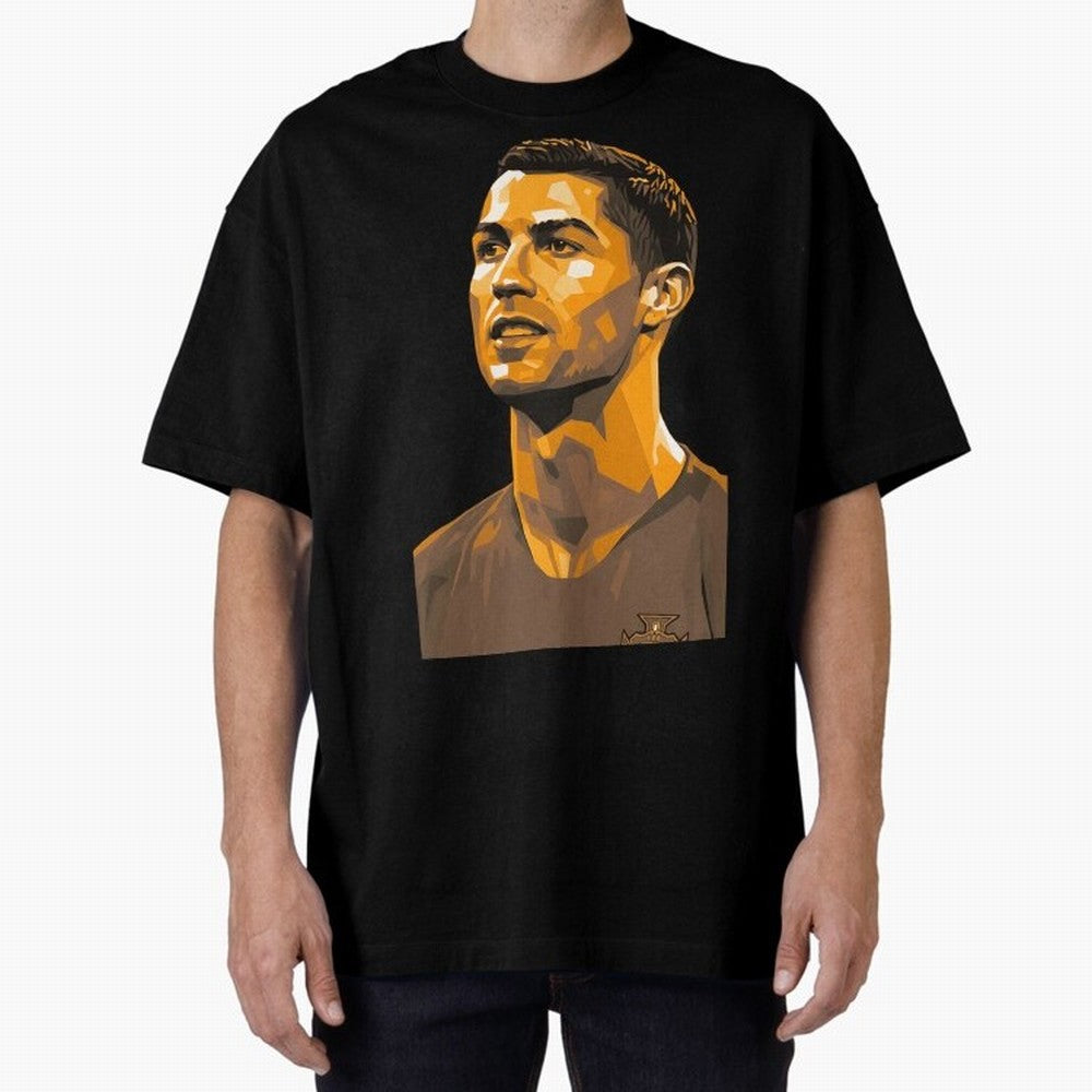 Ronaldo Oversized T-Shirt Celebrate Fan Favorites in Global Football Passion for FIFA World Cup 2026, Celebrating Mbappe, England, France and Netherlands, Goal Celebration Energy, Supporter Heritage, Football Icons and Worldwide Tournament Joy;