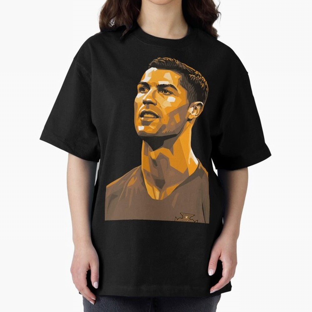 Ronaldo Oversized T-Shirt Celebrate Fan Favorites in Global Football Passion for FIFA World Cup 2026, Celebrating Mbappe, England, France and Netherlands, Goal Celebration Energy, Supporter Heritage, Football Icons and Worldwide Tournament Joy;