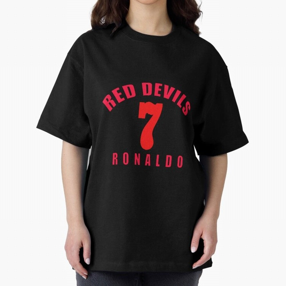 Cristiano Ronaldo Manchester United Oversized T-Shirt Experience the Global Stage of Match Day Hype around FIFA World Cup 2026 Group Stage, Messi and Cristiano Ronaldo, France and Portugal, Fan Favorite Moments, National Team Passion, Big Match