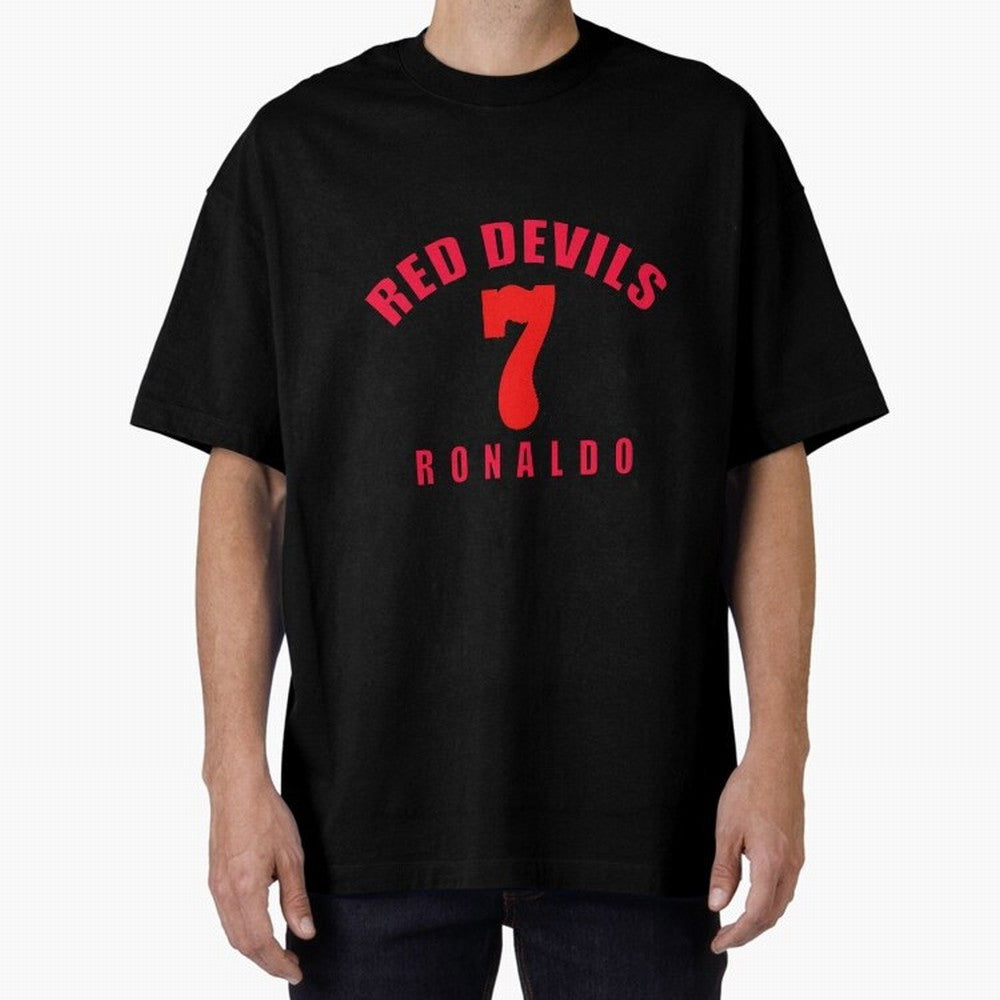 Cristiano Ronaldo Manchester United Oversized T-Shirt Experience the Global Stage of Match Day Hype around FIFA World Cup 2026 Group Stage, Messi and Cristiano Ronaldo, France and Portugal, Fan Favorite Moments, National Team Passion, Big Match