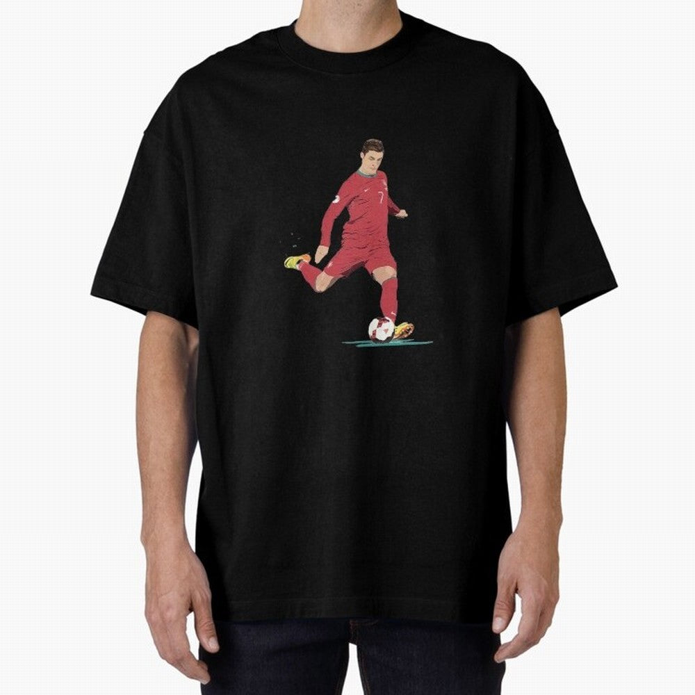 Cristiano ronaldo portugal 2022 Oversized T-Shirt Build Global Football Passion for FIFA World Cup 2026 USA Canada Mexico, Inspired by Cristiano Ronaldo, Haaland and CR7, France and Portugal, Fan Favorite Moments, National Team Passion, Big Match