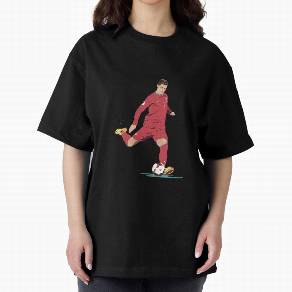 Cristiano ronaldo portugal 2022 Oversized T-Shirt Build Global Football Passion for FIFA World Cup 2026 USA Canada Mexico, Inspired by Cristiano Ronaldo, Haaland and CR7, France and Portugal, Fan Favorite Moments, National Team Passion, Big Match