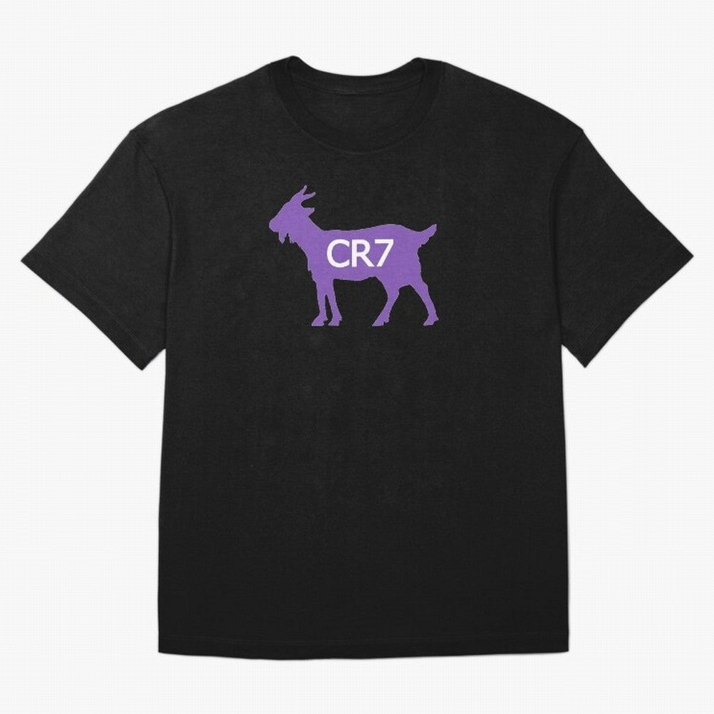 CR7 GOAT Purple Oversized T-Shirt Back the Journey through FIFA World Cup 2026 Group Stage Spirit, Made for Brazil, Cristiano Ronaldo, Sports Nostalgia, International Competition, Famous Players and Unforgettable Victories; Perfect for People Who