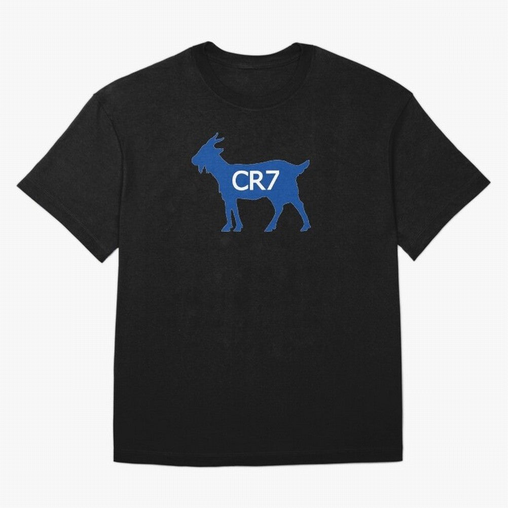 CR7 GOAT Blue Oversized T-Shirt Bring Stadium Energy to FIFA World Cup 2026 Group Stage Spirit, with England and Germany, Cristiano Ronaldo, Haaland and CR7, Classic Soccer Heritage, Championship Pressure, Fan Loyalty and International Pride;