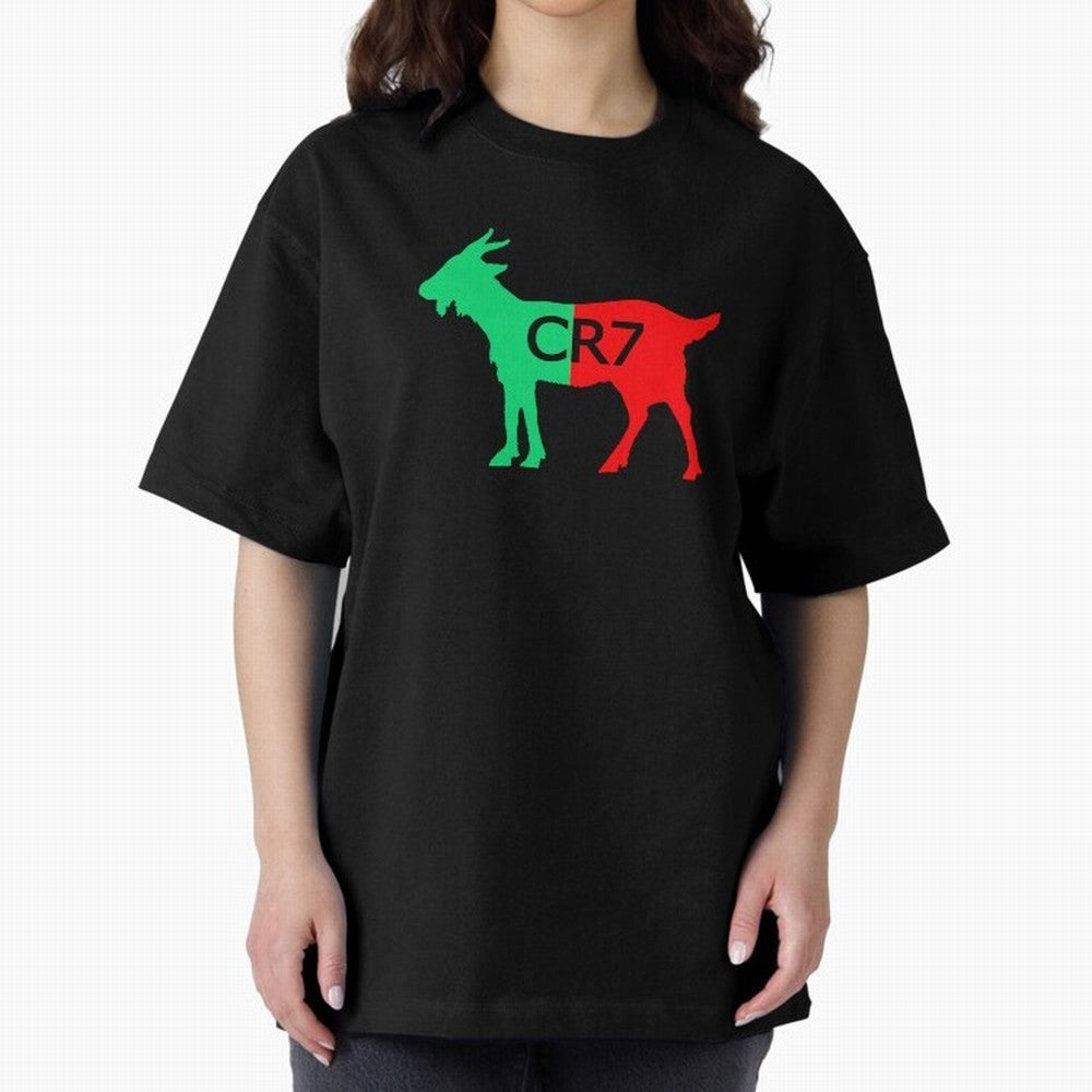 CR7 GOAT Tuga Oversized T-Shirt Make Your Look Match Match Day Hype around FIFA World Cup 2026 Group Stage, Haaland and Mbappe, Brazil, Portugal and Argentina, Classic Soccer Heritage, Championship Pressure, Fan Loyalty and International Pride;