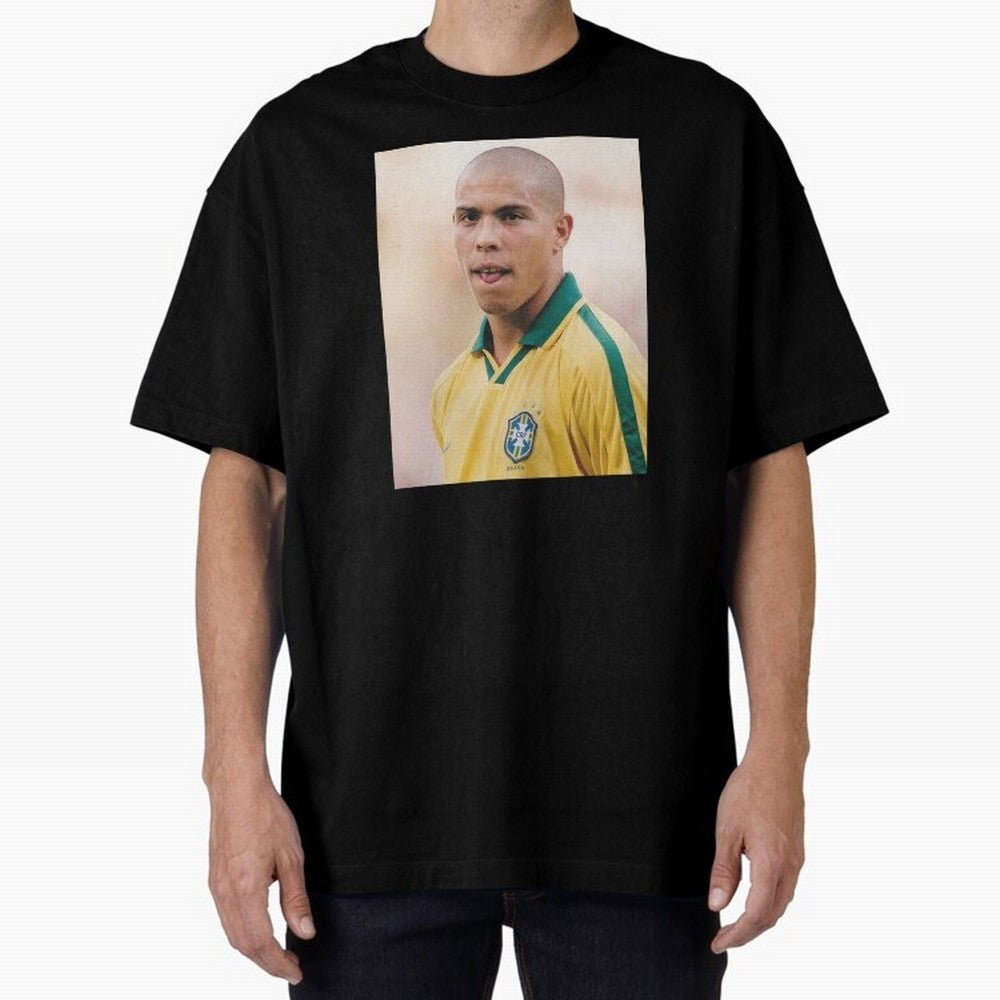 Art Ronaldo Luis Nazario de Lima Oversized T-Shirt Celebrate Unforgettable Nights in FIFA World Cup 2026 Group Stage Celebrating Haaland, Netherlands Energy, Football History, Final Match Energy, Crowd Noise and Once in a Lifetime Moments; Made for