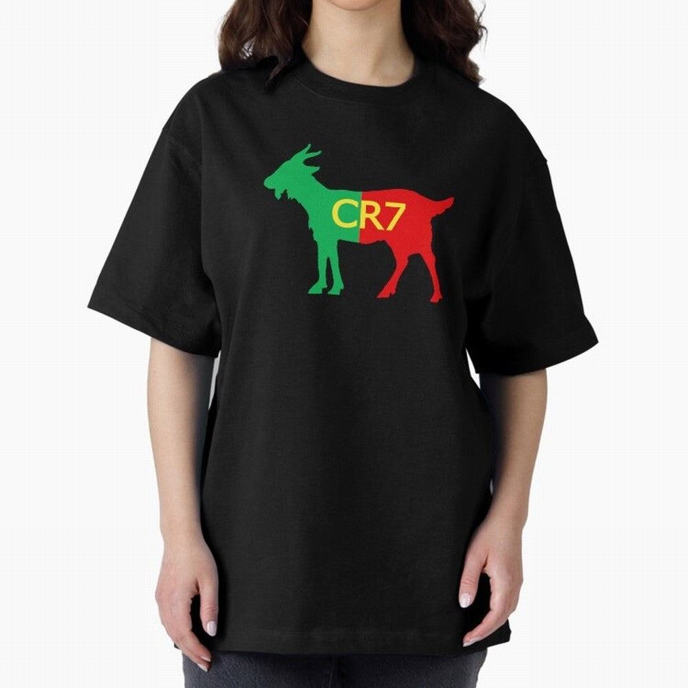 CR7 GOAT Tuga 3 Oversized T-Shirt Honor Champions and Dreams in Global Football Passion for FIFA World Cup 2026 Group Stage, Filled with CR7, Spain and Netherlands, Fan Favorite Moments, National Team Passion, Big Match Drama and Soccer History;