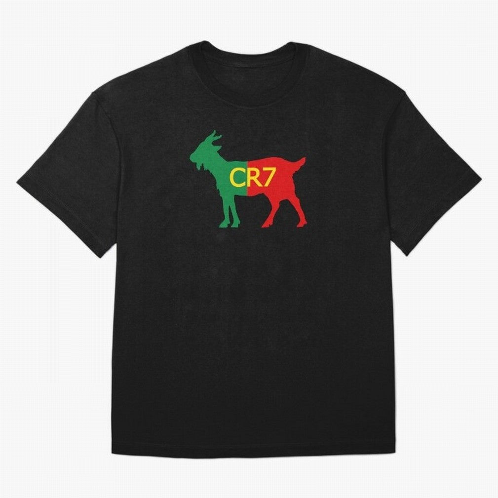 CR7 GOAT Tuga 2 Oversized T-Shirt Remember FIFA World Cup 2026 Connected to Messi and Cristiano Ronaldo, Spain and Netherlands Energy, Match Day Excitement, Supporter Culture, Golden Goals and Global Football Passion; Great for Supporters Who Love