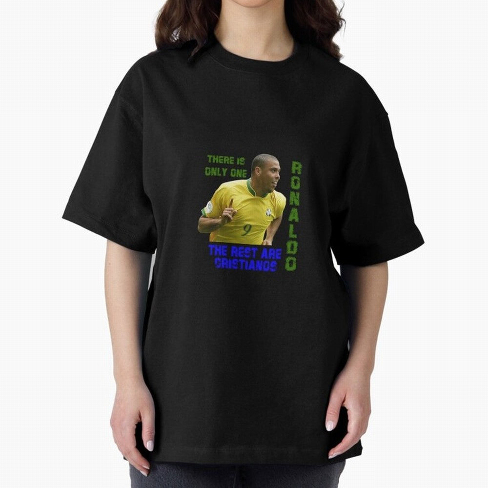 There is only one Ronaldo, the rest are Cristianos - Ronaldo Football Meme Oversized T-Shirt Showcase Match Day Hype around FIFA World Cup 2026, Messi and Cristiano Ronaldo, France, Vintage Soccer Flavor, Modern Football Stars, National Flags and