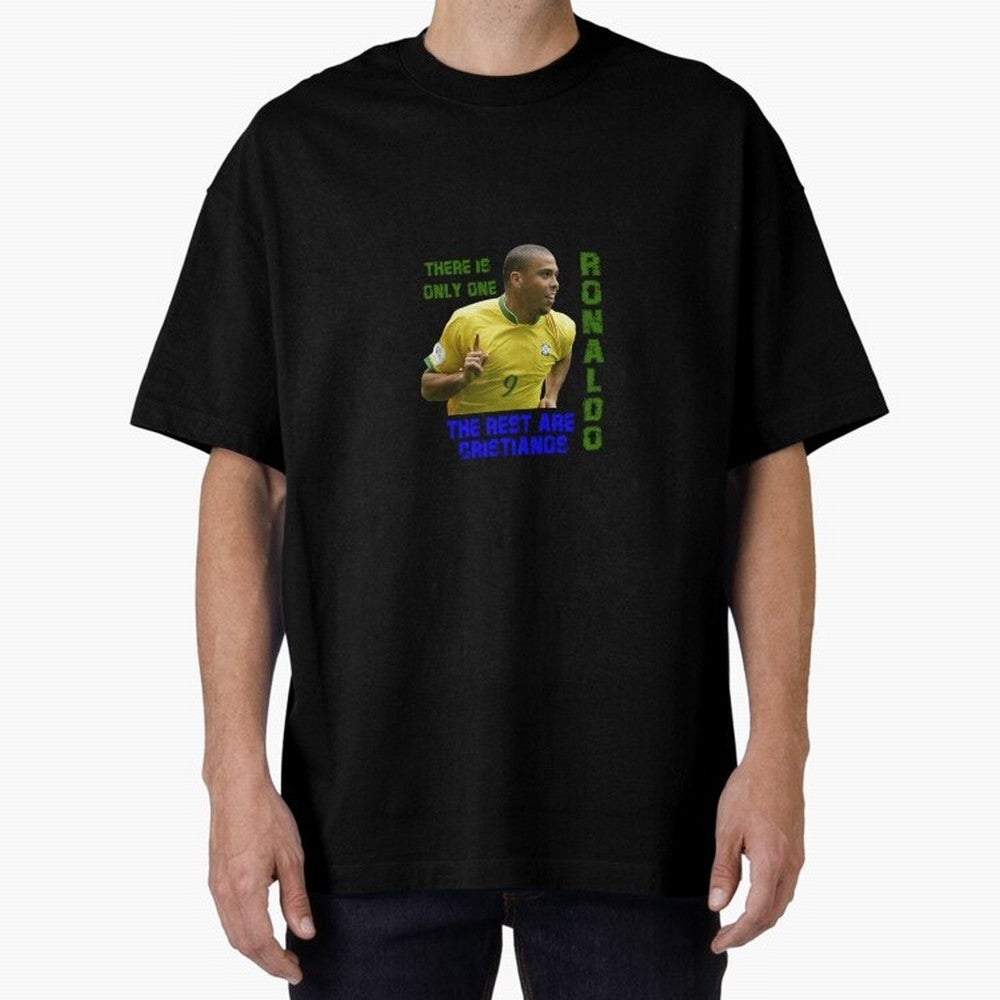 There is only one Ronaldo, the rest are Cristianos - Ronaldo Football Meme Oversized T-Shirt Showcase Match Day Hype around FIFA World Cup 2026, Messi and Cristiano Ronaldo, France, Vintage Soccer Flavor, Modern Football Stars, National Flags and