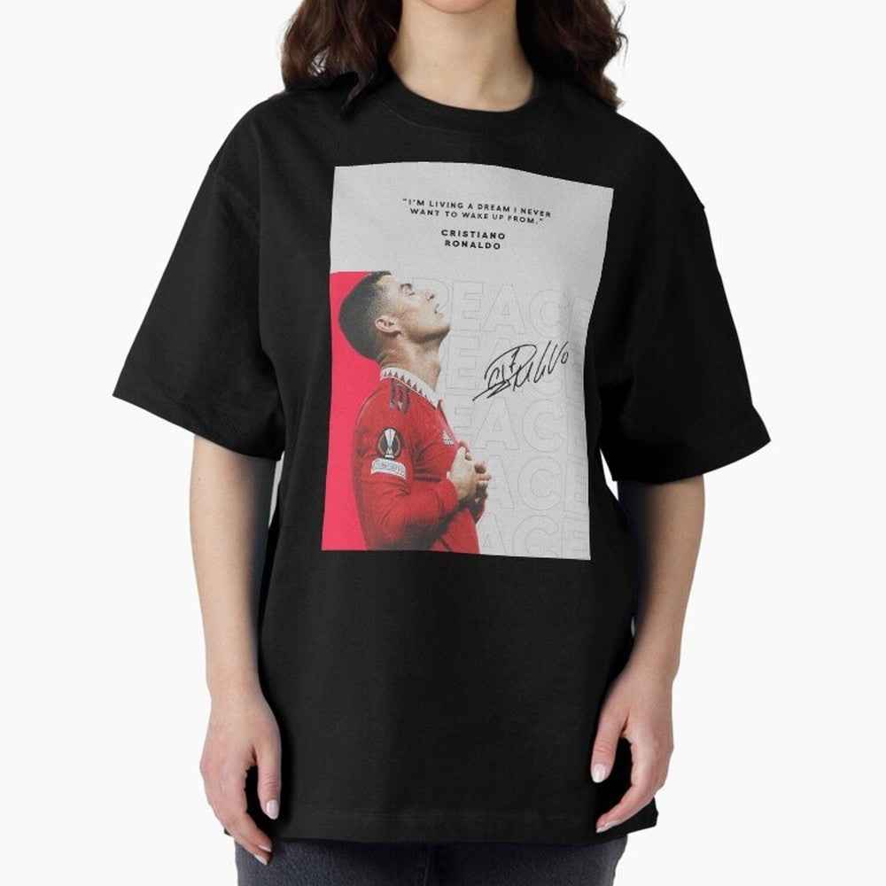 PEACE OF MIND Oversized T-Shirt Feel the Heartbeat of the FIFA World Cup 2026 Group Stage Journey through CR7 Highlights, Brazil, Portugal and Argentina Pride, Fan Favorite Moments, National Team Passion, Big Match Drama and Soccer History; Built