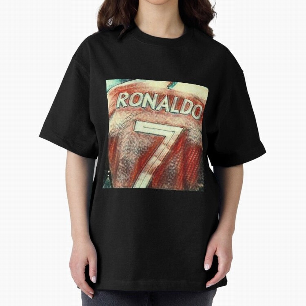 CR7 Oversized T-Shirt Join the Global Buzz around Match Day Hype around FIFA World Cup 2026, Messi, Neymar and Mbappe, Portugal, Supporter Pride, Iconic Celebrations, Legendary Names and Global Match Day Energy; Perfect for Supporters Who Want Bold