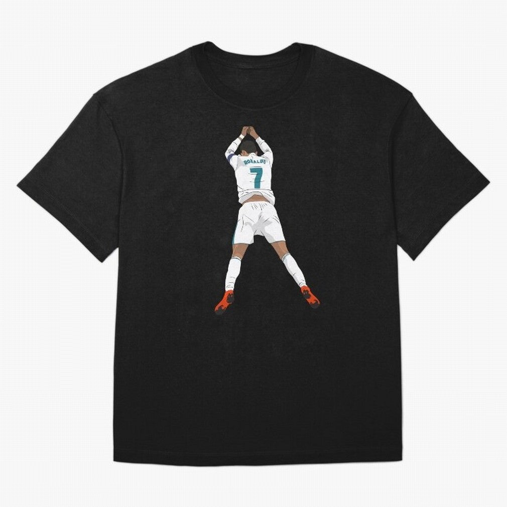 Cristiano Ronaldo Iconic Celebration Oversized T-Shirt Fuel Your Fan Pride for FIFA World Cup 2026 Group Stage Highlighting Messi and Cristiano Ronaldo, Portugal Energy, Football Passion, Legendary Performances, Festival Vibes and Supporter