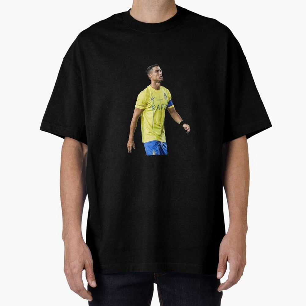 Ronaldo Al Nassar Oversized T-Shirt Experience the Global Stage of FIFA World Cup 2026 USA Canada Mexico Spirit, Made for England, Mbappe, Football History, Final Match Energy, Crowd Noise and Once in a Lifetime Moments; Ideal for Football Dads,